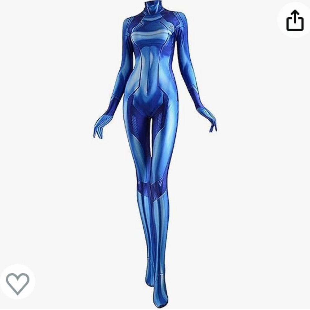 Zero Suit Samus Bodysuit. Cosplay Costume